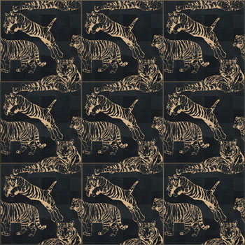 Mosaic House Moroccan tile CH_TigerMulti 6 Black  chiseled field 